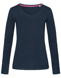 Claire V-Hals T-Shirt Lange mouwen