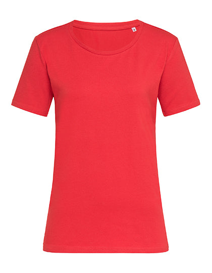 Stedman - Claire Relaxed Crew Neck Dames T-Shirt  - Scarlet Red