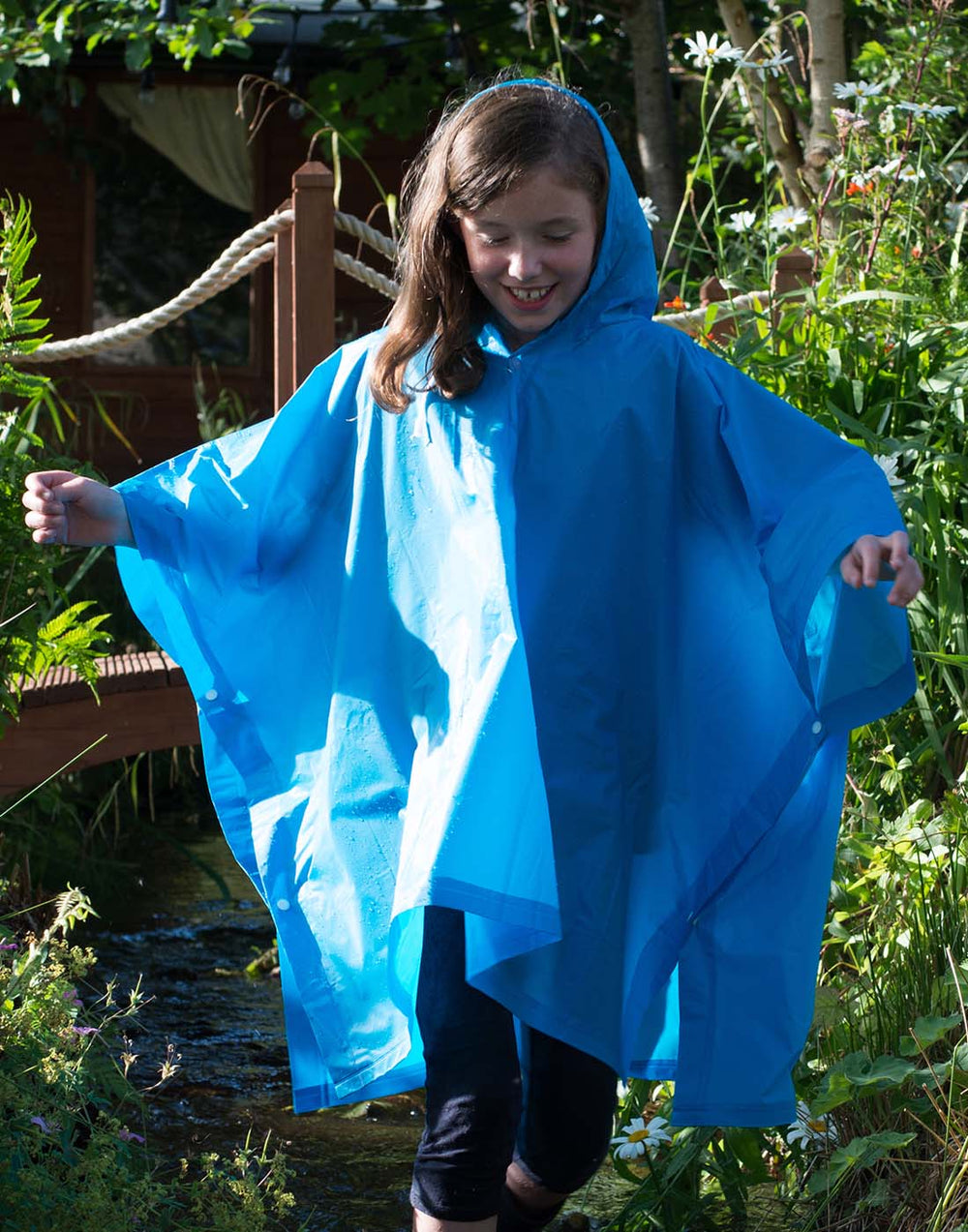Splashmacs - Regen Kinder Poncho - Sapphire
