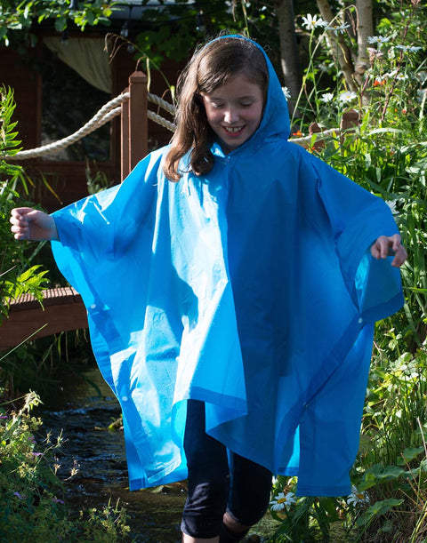 Splashmacs - Regen Kinder Poncho - Sapphire