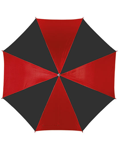 L-merch - Automatic Umbrella With Plastic Handle - Black / Red