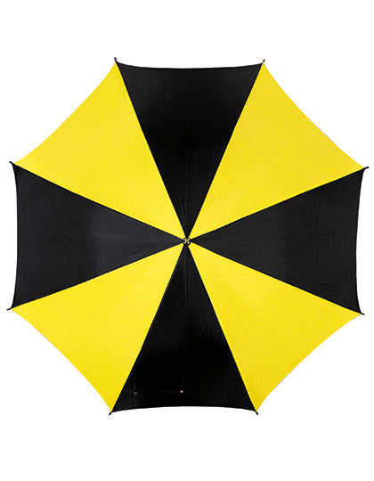 L-merch - Automatic Umbrella With Plastic Handle - Black / Yellow