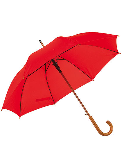 L-merch - Automatic Umbrella With Wooden Handle Boogie - Red