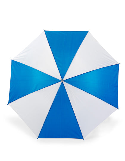 L-merch - Automatic Umbrella With Wooden Handle - Blue / White
