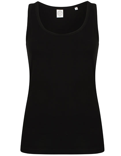 SF Women  - Feel Good Stretch Dames Tanktop - Black