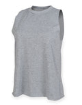 High Neck Slash Armhole Tanktop
