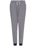 Cuffed Lounge Broek -Navy/White Stripes