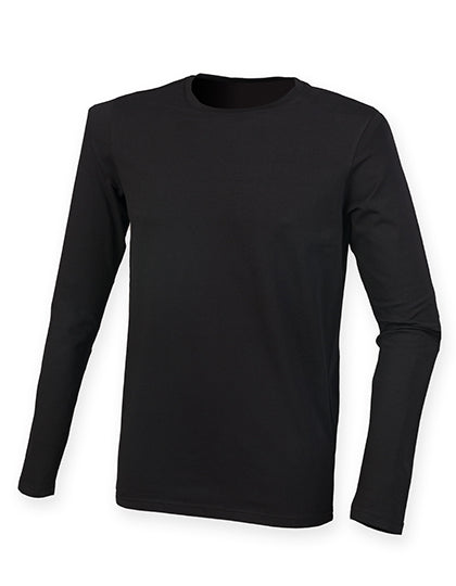 SF Men - Feel Good Long Sleeve Stretch T-Shirt -  Black