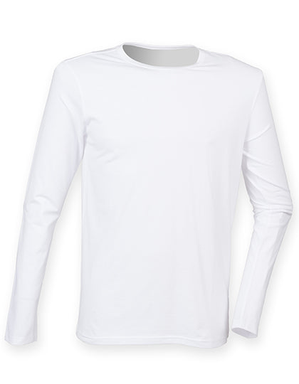 SF Men - Feel Good Long Sleeve Stretch T-Shirt -  White
