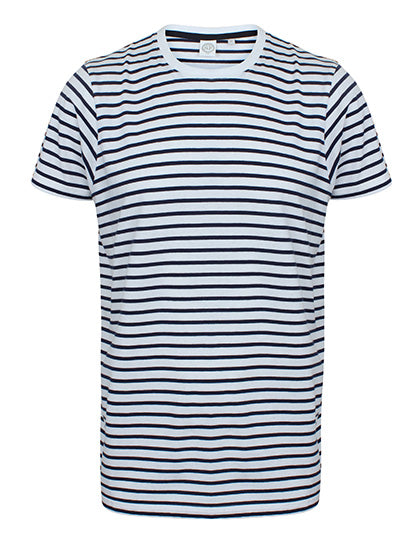 SF Men - Gestreept T-Shirt - White/Oxford Navy