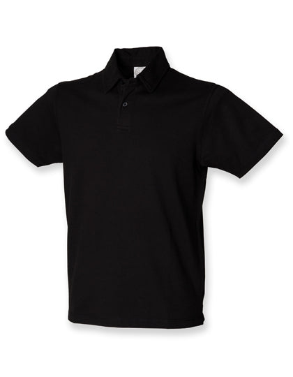 SF Men - Short Sleeved Stretch Polo - Black