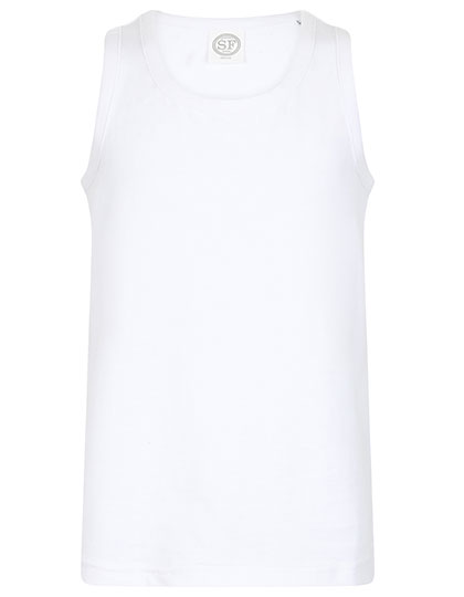 SF Minni - Feel Good Stretch Kinder Tanktop - White