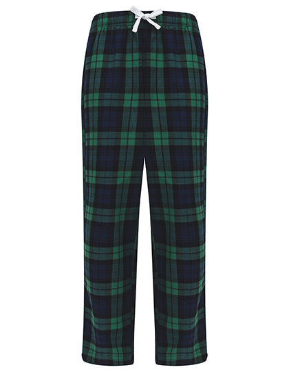 SF Minni - Kids´ Tartan Lounge Pants - Navy-Green Check