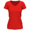 Claire V-Hals Dames T-Shirt- Scarlet Red