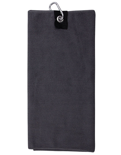 Towel City - Microfibre Golf Towel - Steel Grey
