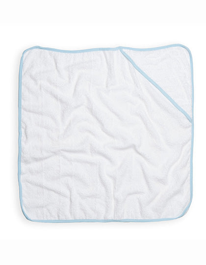 Towel City - Baby Handdoek met Capuchon - White/Blue