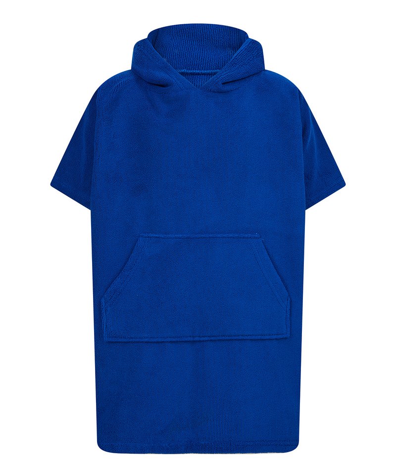 Towel City - Towelling Kinder Poncho - Royal