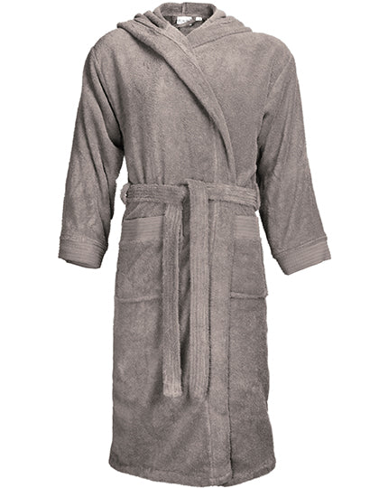 The One Towelling - Badjas met Capuchon  - Taupe