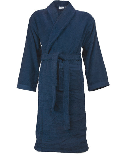 The One Towelling - Organic Badjas - Navy Blue - 100% biologisch katoen