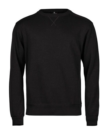 Tee Jays - Ribbed Interlock Crew Neck - Black