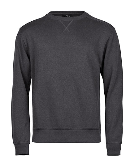 Tee Jays - Ribbed Interlock Crew Neck - Dark Grey (Solid)
