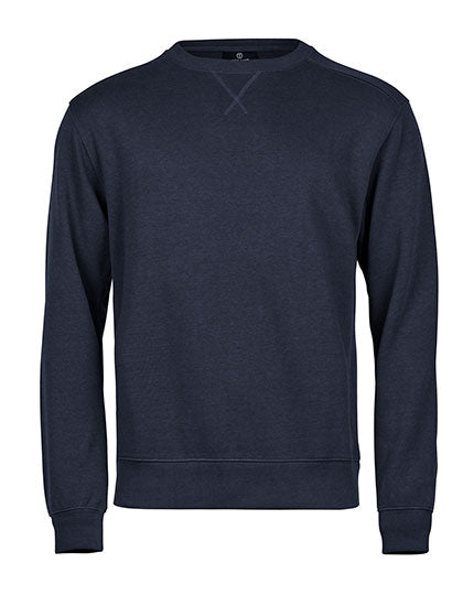 Tee Jays - Ribbed Interlock Crew Neck - Navy