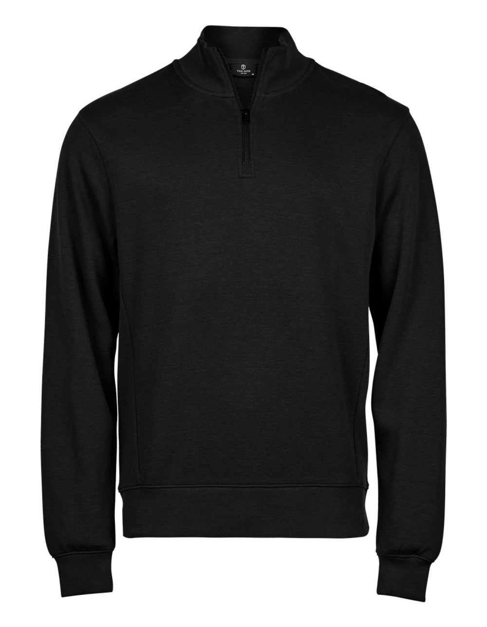 Tee Jays - Ribbed Interlock Half Zip - Black