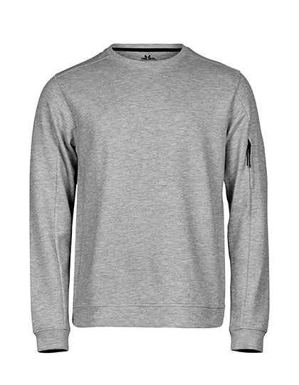 Tee Jays - Athletic Crew Neck Sweat - Heather Grey
