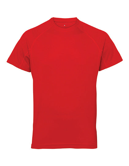 TriDri - Panelled Tech T-Shirt - Fire Red