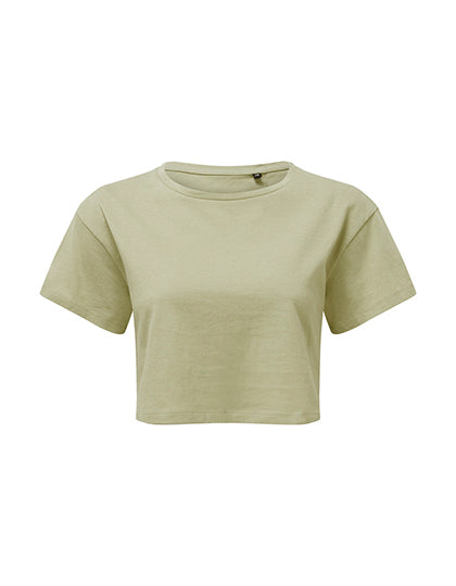 TriDri - Dames Crop Top - Sage Green