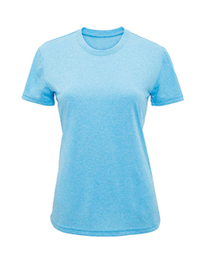 TriDri - Performance Dames T-Shirt - Turquoise Melange