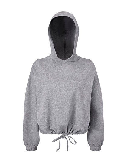 TriDri - Cropped Oversized Dames Hoodie - Heather Grey