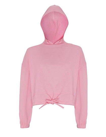 TriDri - Cropped Oversized Dames Hoodie - Light Pink