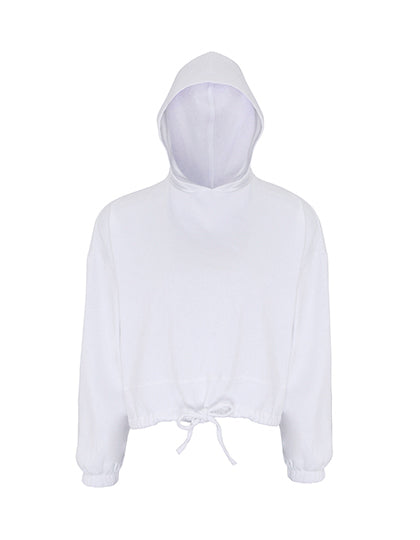 TriDri - Cropped Oversized Dames Hoodie - White