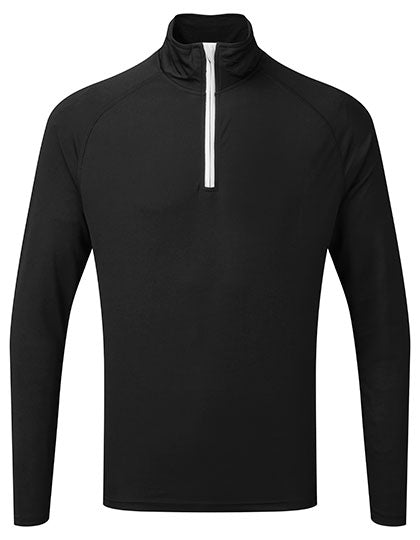 TriDri® - Men´s Long Sleeve Performance ¼ Zip - Black L (uitverkoop)