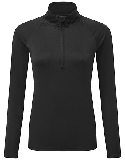 TriDri® - Women´s Long Sleeve Performance ¼ Zip - Black