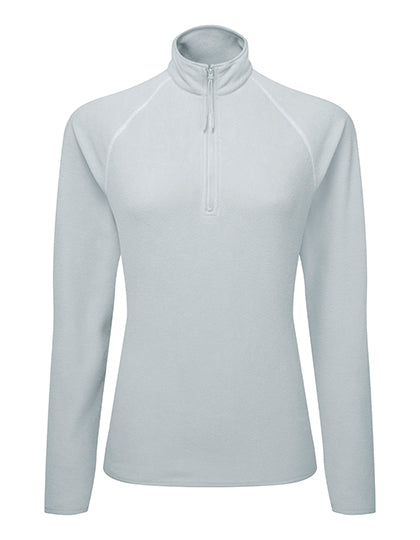 TriDri - Active Fitted Fleece Longesleeve 1/2 Rits Dames T-Shirt - Cool Grey