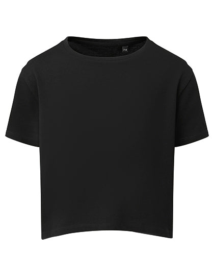TriDri - Boxy Meiden T-Shirt - Black