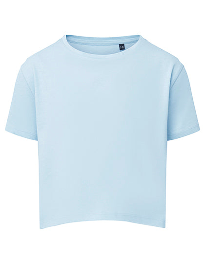 TriDri - Boxy Meiden T-Shirt - Sky Blue