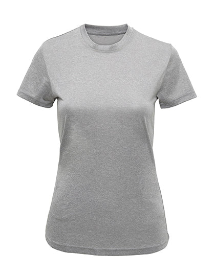 TriDri - Performance Recycled Dames T-Shirt - Silver Melange
