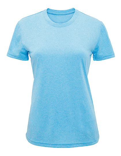 TriDri - Performance Recycled Dames T-Shirt - Turquoise Melange