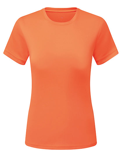 TriDri - Textured Recycled Dames T-Shirt - Lightning Orange
