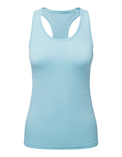 TriDri® - Recycled Seamless 3D Fit Flex Dames Tanktop - Sky Blue Melange
