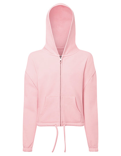 Tri-Dri - Cropped Overzised Kinder Hoodie met Rits Recycled - Light Pink
