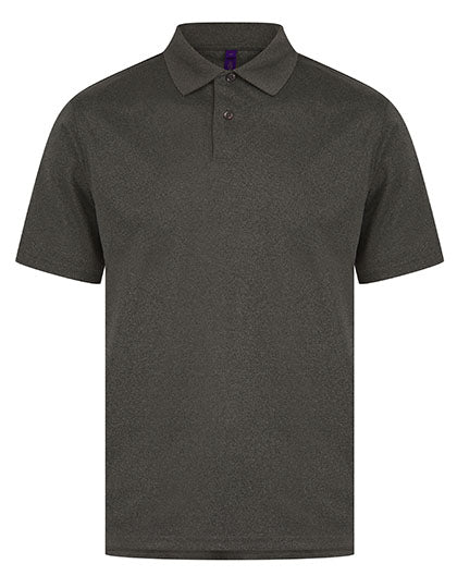 Henbury - Men´s Coolplus® Wicking Polo Shirt - Heather Charcoal