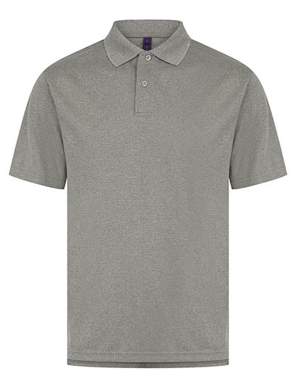 Henbury - Men´s Coolplus® Wicking Polo Shirt - Heather Grey