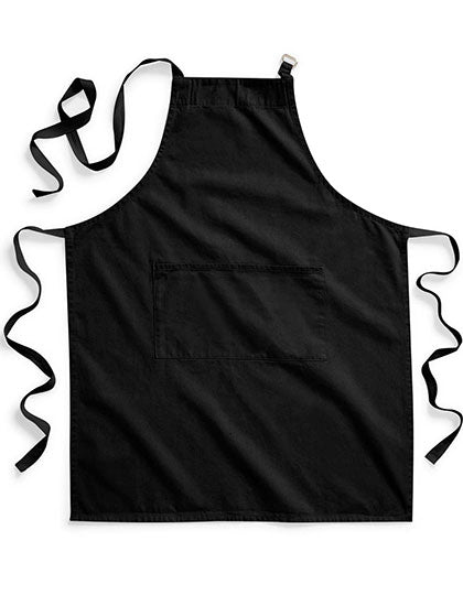 Westford Mill - Fairtrade Cotton Adult Craft Apron - Black