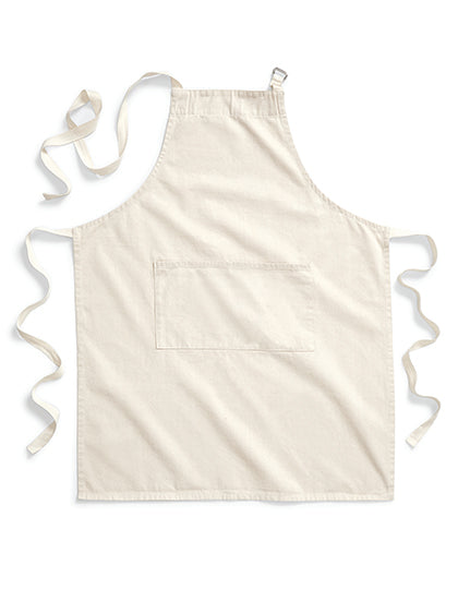 Westford Mill - Fairtrade Cotton Adult Craft Apron - Natural