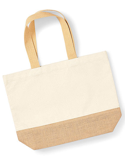 Westford Mill - Jute Base Canvas Bag - Natural