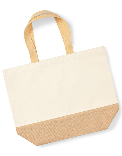 Westford Mill - Jute Base Canvas Bag XL - Natural